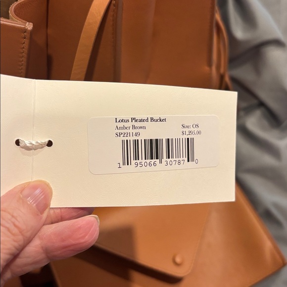 NWT ULLA JOHNSON Lotus Pleated Bucket Bag - Picture 3 of 11